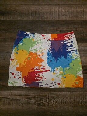 Loudmouth Color Splash Mini Skort - White Multi